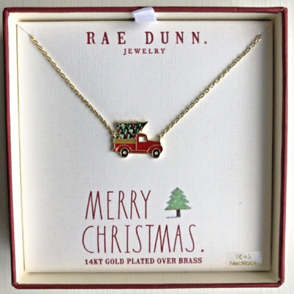 Rae Dunn Christmas Truck Necklace 🎄